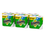 Bounty Quick-Size Paper Towels, White, 12 Family Triple = 40 Regular Rolls