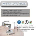 Suzeyar Metal Miniature LED Light,Tiny Spot Lights with Magnet Base,Battery Operated LED Lights,Wireless Miniature Spot Light for Artwork Painting,Jewelry Showcase,DIY Hand Craft (Warm White)