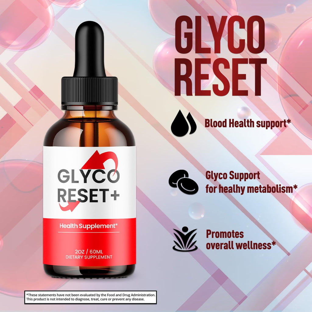 (2 Pack) Glyco Reset Drops, GlycoReset Drops with All Natural Ingredients, Advanced Overall Health and Wellness Vitamin Formula Maximum Strength Active Lifestyle Multivitamins Support (60 Servings)