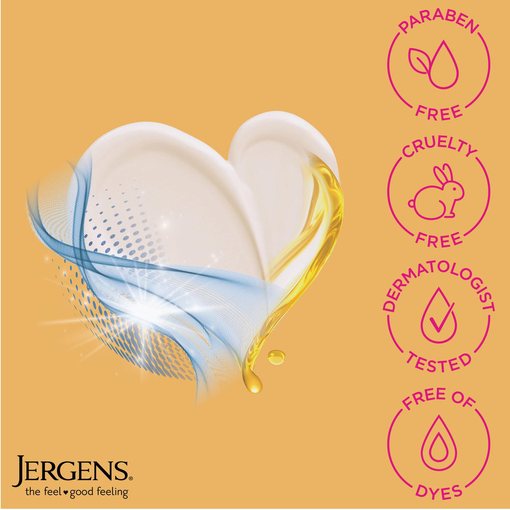 Jergens Skin Firming Body Lotion for Dry to Extra Dry Skin, Skin Tightening Cream with Collagen and Elastin, Dermatologist Tested, Hydralucence Blend Formula, 16.8 Oz, Pack of 3