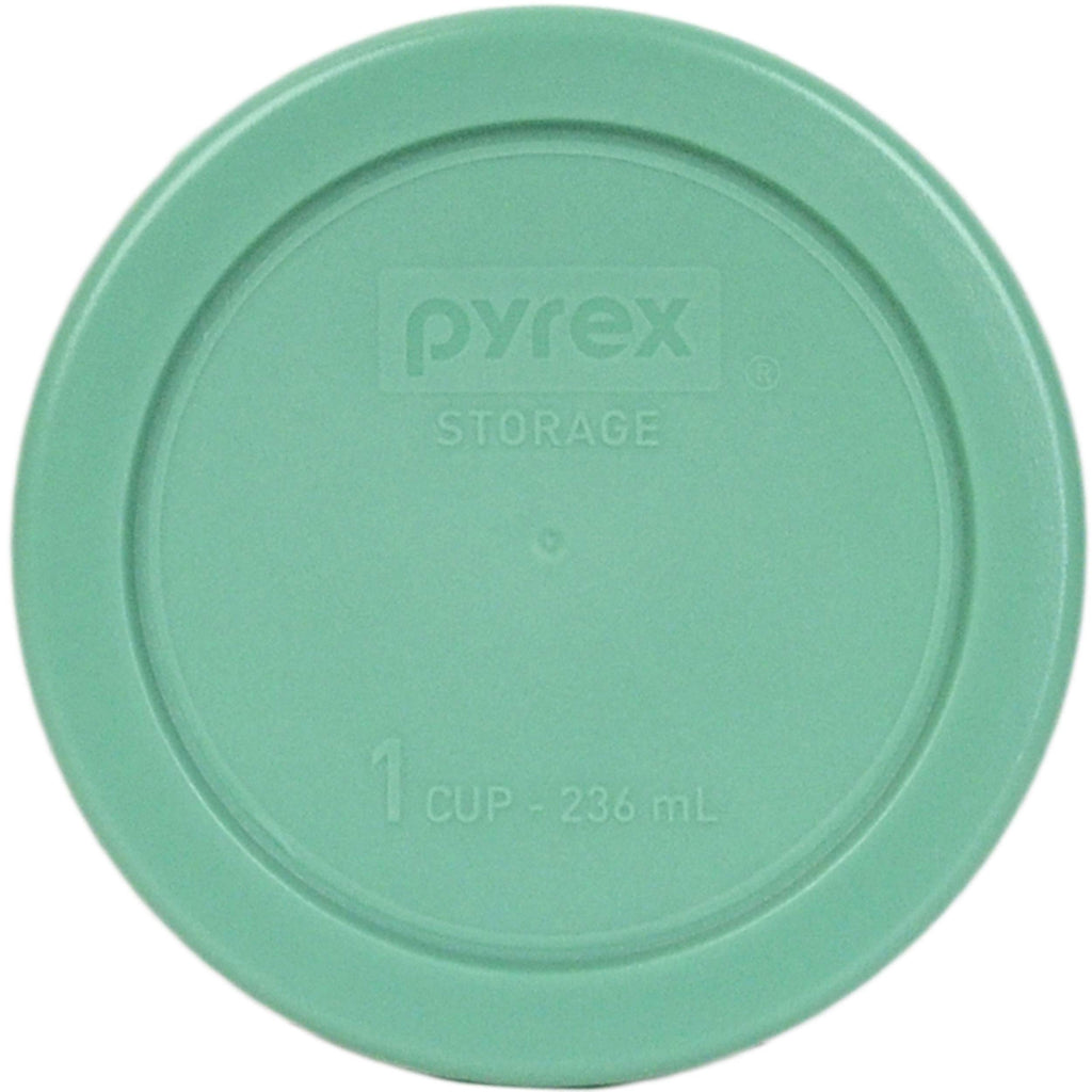 Pyrex (1) 7202-PC 1-Cup Green, (2) 7200-PC 2-Cup Orange, (2) 7201-PC 4-Cup Cadet Blue, (1) 7402-PC 6/7-Cup Red, (2) 7210-PC 3-Cup Light Green, (1) 7211-PC 6-Cup Red Lids - Made in USA
