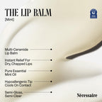 Nécessaire The Lip Balm | Hydrating Hyaluronic Acid Lip Balm for Women and Men, Mint Oil with Niacinamide + Essential Ceramides. Non-Comedogenic Lip Balm for Dry Lips – 15 ml / 0.5 fl oz