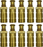Poolzilla Pool Safety Cover Brass Anchors for Concrete and Pavers - 10 Pack - Universal Fit