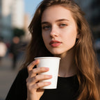 RACETOP 8 oz 500 Pack Disposable Paper Coffee Cups, Disposable Paper Cups, Hot Coffee Cups for Office, Party, Home