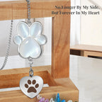 Pet Memorial Gifts for Loss of Dog or Cat, Paw Print Crystal Suncatcher