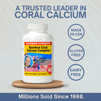 Barefoot Coral Calcium Complete 1500mg, 240 Capsules- Coral Calcium Supplement Developed by Bob Barefoot- Supports Overall Health & PH Levels- Contains Calcium, Magnesium & Vitamin D3