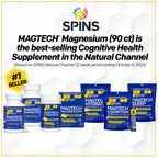 MagTech Magnesium Drink Mix - Sugar Free Lemonade - 3 Forms of Magnesium: Magtein L-Threonate, Glycinate & Taurate - 200mg Chelated Magnesium Complex - Supports Relaxation & Brain Health - 20 Servings