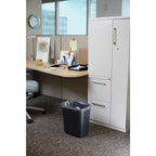 Rubbermaid Commercial Products Wastebasket Small 13QT/3.25 GAL, for Home/Office/Under Desk, Black (FG295500BLA), Pack of 4