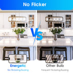 Energetic E12 LED Candelabra Light Bulbs 5.5W (60 Watt Equivalent), 5000K Daylight, 600LM Chandelier Light Bulbs, B11 Candle Bulbs for Ceiling Fan, CA 80 Recessed Can Light, Non-Dimmable, Pack of 12