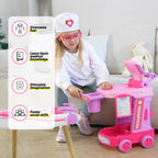 Liberry Toddlers Doctor Kit Toy for Girls Boys Ages 2 3 4 5, Pink