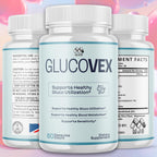 (3 Pack) Glucovex Capsules, Official Glucovex Pills with All Natural Ingredients, Advanced Glucovox Overall Health and Wellness Vitamin Supplement with Max Strength Multivitamin Support (180 Capsules)