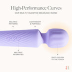 Ava Vibrator Sex Toys – Battery Life 4 Hours | Water Resistant Body Safe Silicone | Clitoral Vibrators Couples Sex Toy with Multi Patterns & speeds Vibrator for Women - Purple