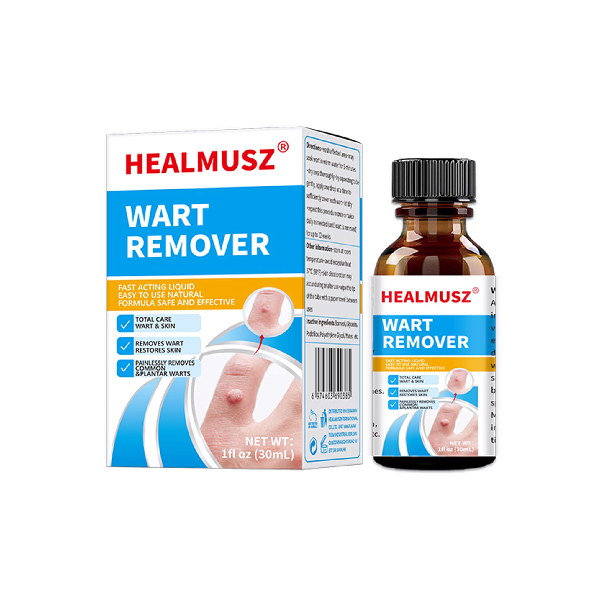 Skin-Tag-Remover, Wart Remover, Mole & Wart-Remover Liquid, Fast-Acting Skin-Tag-Remover for Tag Removal & Verruca-Treatment