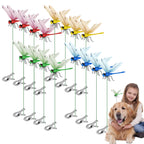 Tolego Dragon Fly Clips for Bugs Repel Lent - Lifelike Outdoor Decorative Dragonflies for Patio, Porch, Plants, Yard and Backpack, Waterproof Summer Garden Ornaments