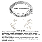 Tuewut Stainless Steel 8mm Cuban Link Bracelet for Men/Women/Boy,Silver/18K Gold Plated 6/6.5/7/8/9 inch Fashion HIP HOP Jewelry Bracelet for Gifts (Silver, 6 Inches)