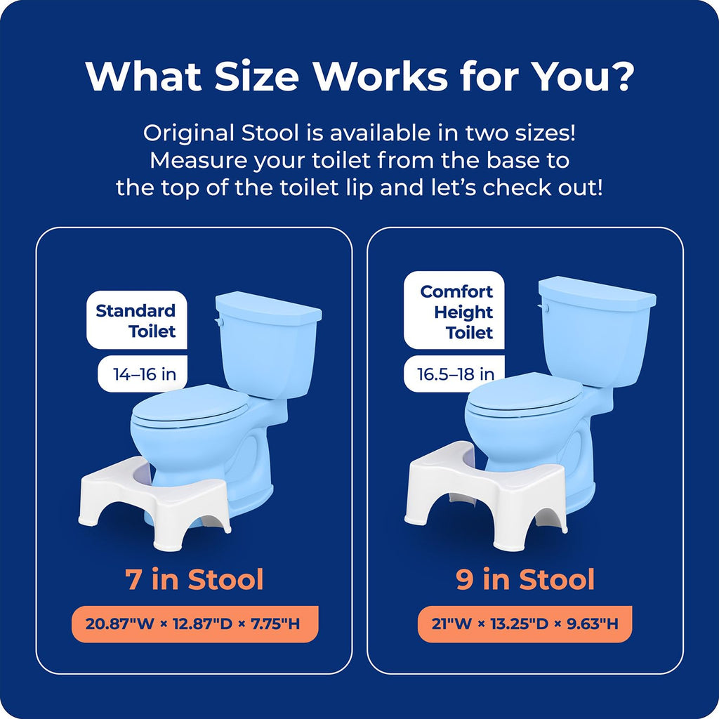 Squatty Potty The Original Bathroom Toilet Stool Height, Grey, 9 Inch