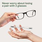 Gaoye 2-Pack of Reading Glasses - Blue-Light Filter, UV Protection - Readers with Rectangle Frames
