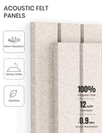 Fluxynara Felt Bulletin Board & Cork Board Alternative 48'' x 36''