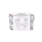 The Honest Company New Mama Care Essentials Gift Set, Hospital Bag Must Haves, Travel Size Nip Balm (0.5 oz) Glow On Body Cream (1 Gotta Face Wash (1.75 fl) with Reusable Pouch