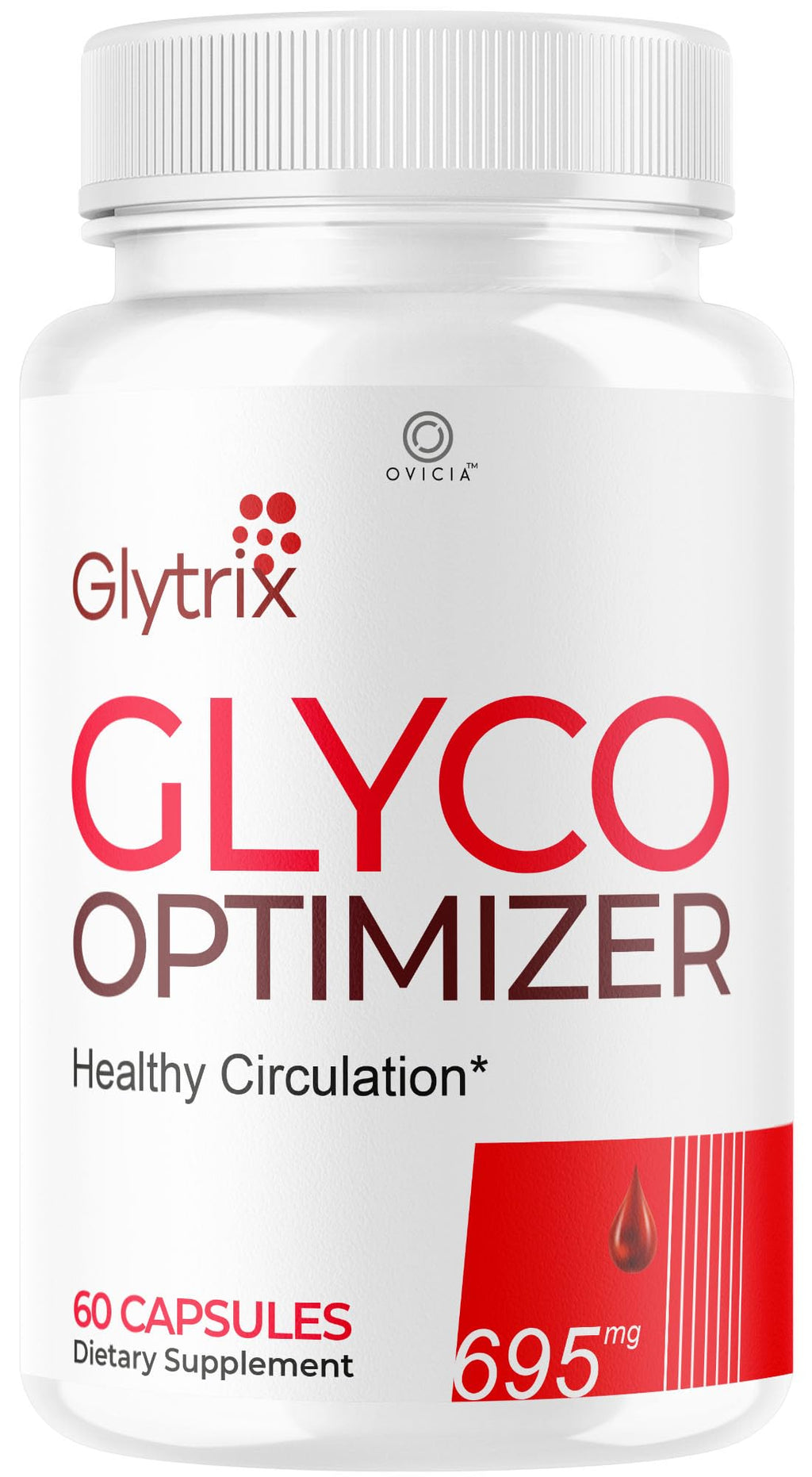 Glytrix Capsules - Official Glytrix Pills Advanced Premium Formula Support Maximum Strenght, All Natural Ingredients Vitamins for Overall Health & Wellness Reviews, 60 Capsules for 1 Month