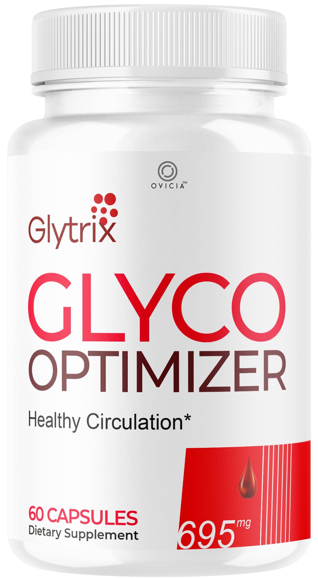 Glytrix Capsules - Official Glytrix Pills Advanced Premium Formula Support Maximum Strenght, All Natural Ingredients Vitamins for Overall Health & Wellness Reviews, 60 Capsules for 1 Month