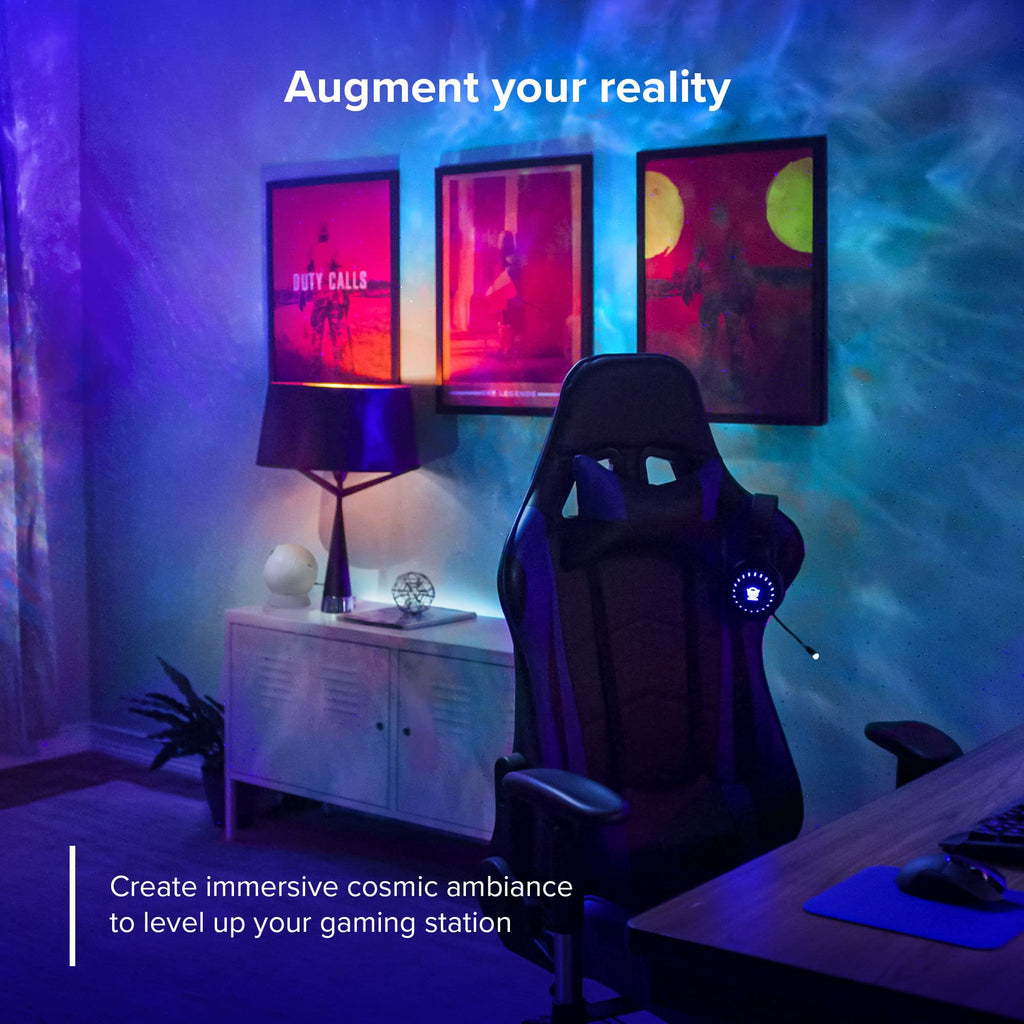 Blisslights Sky Lite Evolve - Star Projector, Galaxy Projector, LED Nebula Lighting, WiFi App, for Meditation, Relaxation, Gaming Room, Home Theater, and Bedroom Night Light Gift (Blue Stars)