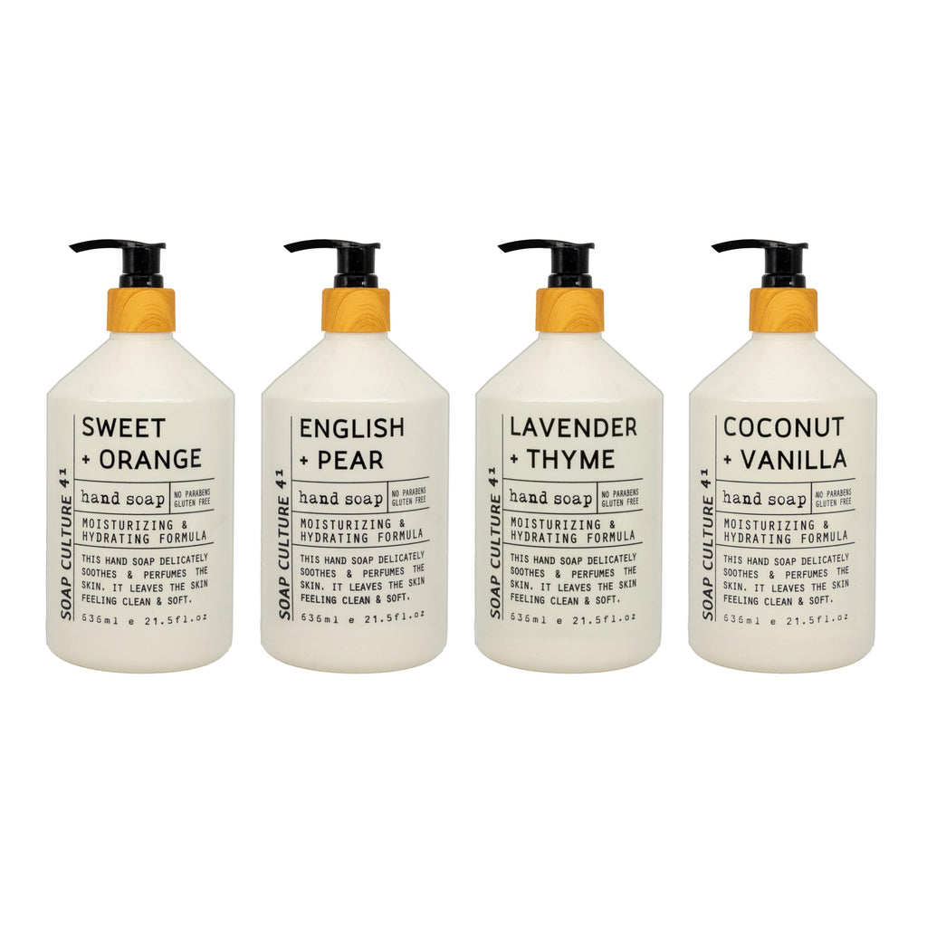 Home & Body Company Soap Culture 41 Hand Soap Collection 21.5 fl oz x 4