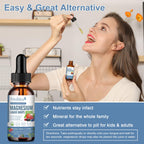 Magnesium Glycinate Liquid Drop - 4 Synergistic Magnesium Complex - Plus Potassium,L-Theanine,Vitamin B,C,D3,K2- Support Sleep, Calm, Heart, Nerves, Muscles - High Absorption - Sugar-Free - 1Pack