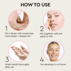 Tanologist Extra Dark Self Tan Drops, Streak-Free Body & Face Tanning Drops, No Fake Tan Smell, For Moisturizer & Lotion, Bronzing Face Tanner, Skincare Ingredients, Vegan, 1.01 fl. oz/30 ml Bottle