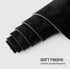 Hiksuky Suede Auto Headliner Fabric 98" L × 60" W with Foam Backing - Black Interior Replacement Material for Car/Truck/SUV/RV Roof, Tube Packaging - Home Repair/DIY Headliner Material