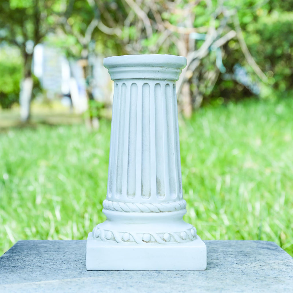 VCUTEKA Gazing Ball Stand, 8-10" Gazing Globe Outdoor Roman Garden Pedestal