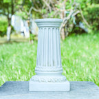 VCUTEKA Gazing Ball Stand, 8-10" Gazing Globe Outdoor Roman Garden Pedestal