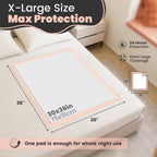 MKISS Bed Pads with Adhesive Strip 30"x36", 100 Count, Thick Absorbent Incontinence Adults Underpads Disposable, Leakproof Pee Pads, Extra Large Pet Training Pads