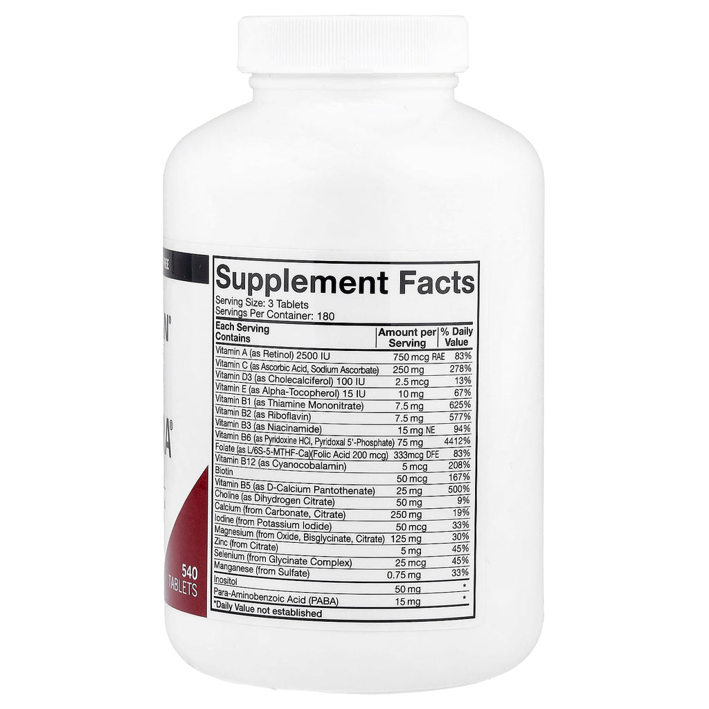 Super Nu-Thera with Extra P5P, 540 Tablets, Kirkman Labs