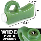The Original Pee Jug - 2011mL (68oz) Leak & Spill-Proof Portable Urinals for Men - Outdoor Male Urine Bottle for Trucker, Hunting, Travel, Camping, Hospital - Funny Novelty Gag Gift for Him, Green