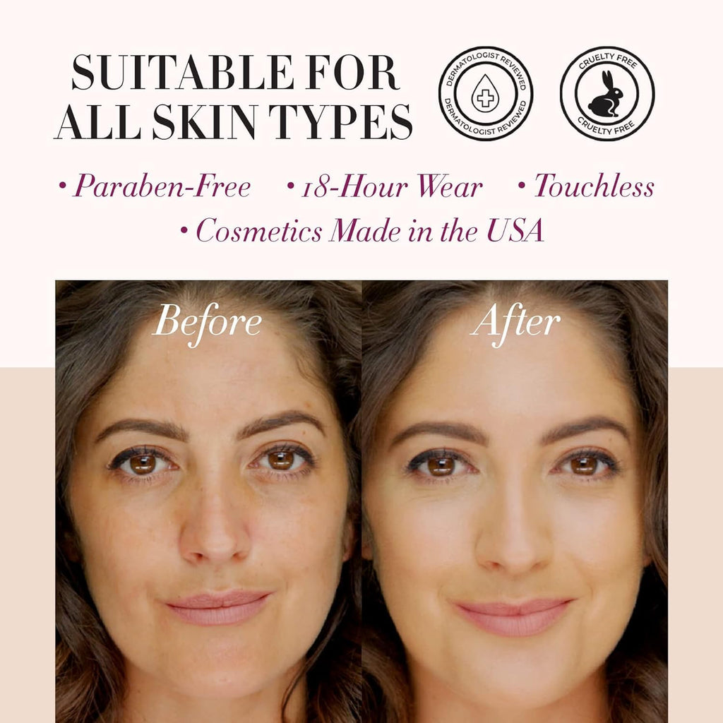 Luminess Air Icon Makeup Airbrush System and 4-Piece Foundation Starter Kit, Fair Coverage - Quick, Easy & Long Lasting Application - Includes Silk 4-In-1 Foundation, Highlighter & Blush