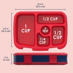 Bentgo Kids Prints Leak-Proof, 5-Compartment Bento-Style Kids Lunch Box - Ideal Portion Sizes for Ages 3-7, Durable, Drop-Proof, Dishwasher Safe, & PFAS & BPA-Free Materials (Rocket)