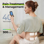 AUVON 3-in-1 TENS Unit Muscle Stimulator, EMS Massage Machine with 40 Intensities for Gradual Shoulder, Sciatica, Back Pain Relief, 24 Modes Rechargeable Electronic Pulse Massager with 12 TENS Pads