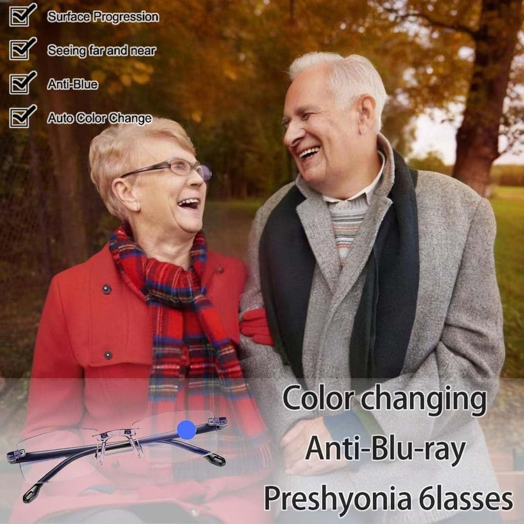 Intelligent Dual Focus Glasses, 2026 New Self Sync Wonder Glasses, Adjustable Auto Focus Eyeglasses for Women Men(2pcsA)