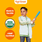 Feel Great USDA Organic Liquid Vitamin D Drops for Infants & Toddlers (2 oz) w/ K2 for Absorption | Vitamin D for Kids Supports Immune Support & Bone Health | Sugar Free, Vegan, Non-GMO & Gluten Free