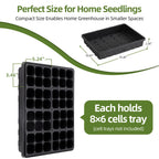 SOLIGT Extra Thick Heavy Duty 10 Pack Seed Starting Trays 14 * 10.8 * 2.3"
