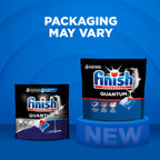 Finish Quantum Dishwasher Pods, No Pre-Rinse Dishwasher Detergent Soap Removes 24HR Dried-On Stain and Grease, Leaving a Virtually Spotless Shine, 100 Count