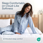 Niagara Sleep Solution 100% Cotton Top Queen Size Mattress Pad, Pillow Top