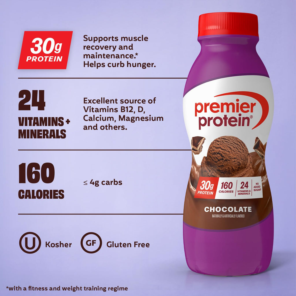 Premier Protein Shake, 8 Flavor Variety Pack, 30g Protein, No Added Sugar, 24 Vitamins & Minerals to Support Immune Health, 11.5 fl oz, 8 Pack