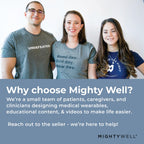 Mighty Well PICCPerfect PICC Line Cover: Soft Touch Double Layer PICC Line Arm Cover | Solid Black, Medium