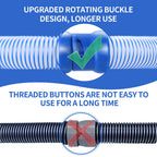12 Pack Pool Cleaner Vacuum Hoses, Pool Vacuum Hose Replacement Kit for Zodiac MX6, MX8, MX6 Elite, MX8 Elite, MAXX, Baracuda, 39 Inch R0527700 Twist Lock Pool Vacuum Hose