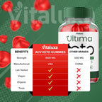 (2 Pack) Ultima Keto ACV Gummies - Ultimate Keto Plus ACV Apple Cider Vinegar 525 MG Per Gummy, Ultimaketo+ACV Supplement All Natural Premium Ingredient Advanced Formula (120 Gummies)