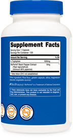Nutricost L-Tryptophan 500mg, 120 Capsules (2 Bottles)
