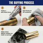 Flitz Metal Polish Paste - 1.76oz USA-Made Polish for Solid Chrome, Stainless Steel, & Aluminum - Non-Abrasive for Light Oxidation - Requires Manual Buffing - Not for Plated/Coated Surfaces (3 Pack)