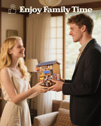 CUTEBEE Book Nook Kit - DIY Miniature House Dollhouse Kit for Adults and Teens, Booknook Tiny Japanese House Bookshelf Decor 3D Wooden Puzzle, Gifts for Family, Friends (Morita-Ya)